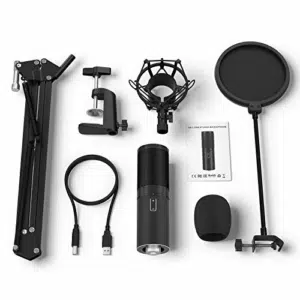 TONOR Q9 USB Mikrofon Kondensator Microphone Kit Nierencharakteristik - 6