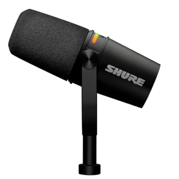 Shure MV7+ auf Mikrofonhalterung