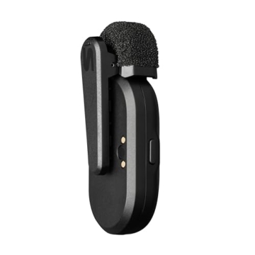 Shure MoveMic One Rückseite mit Clip und Windschutz